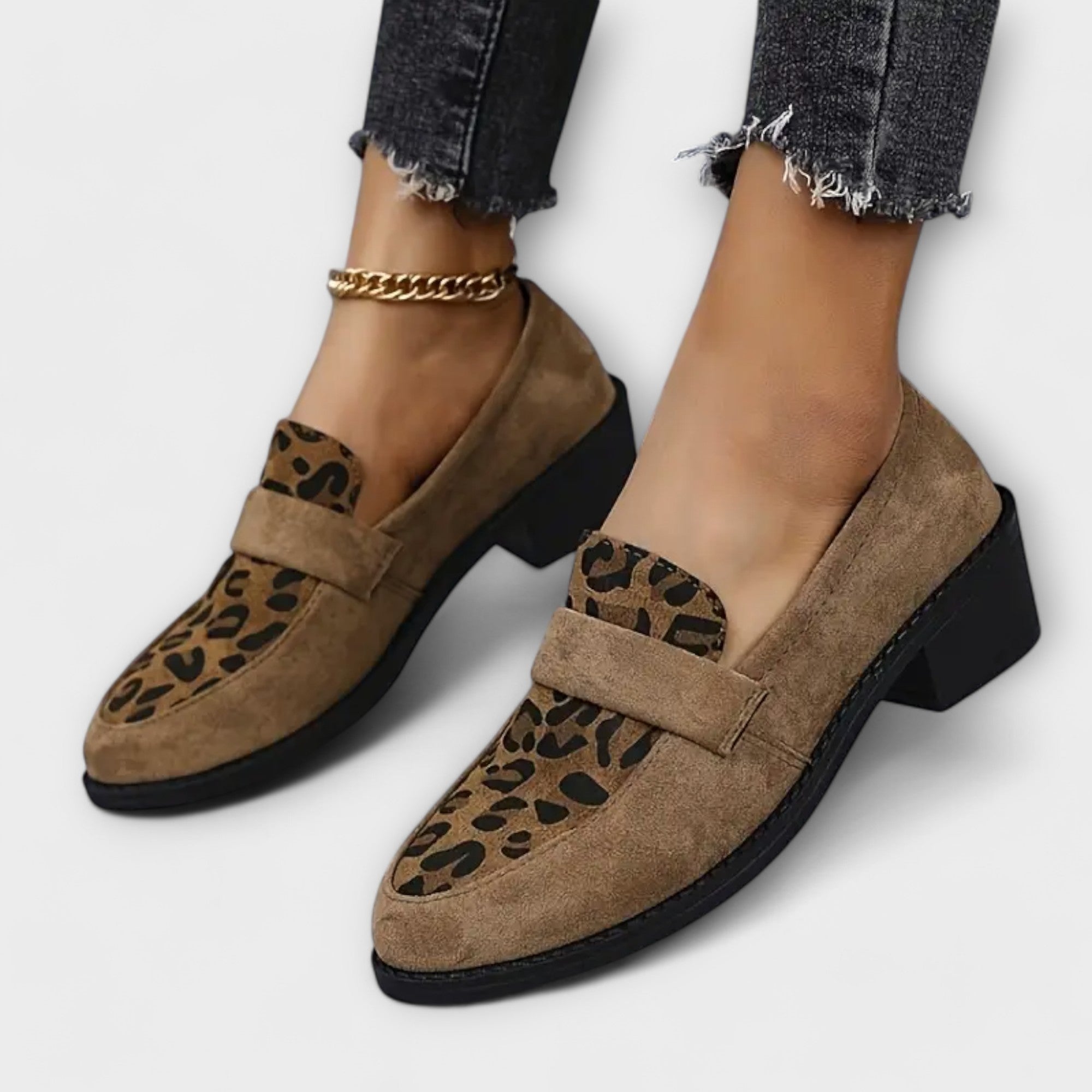 Nowak™ | Eleganckie buty damskie z nadrukiem w panterkę