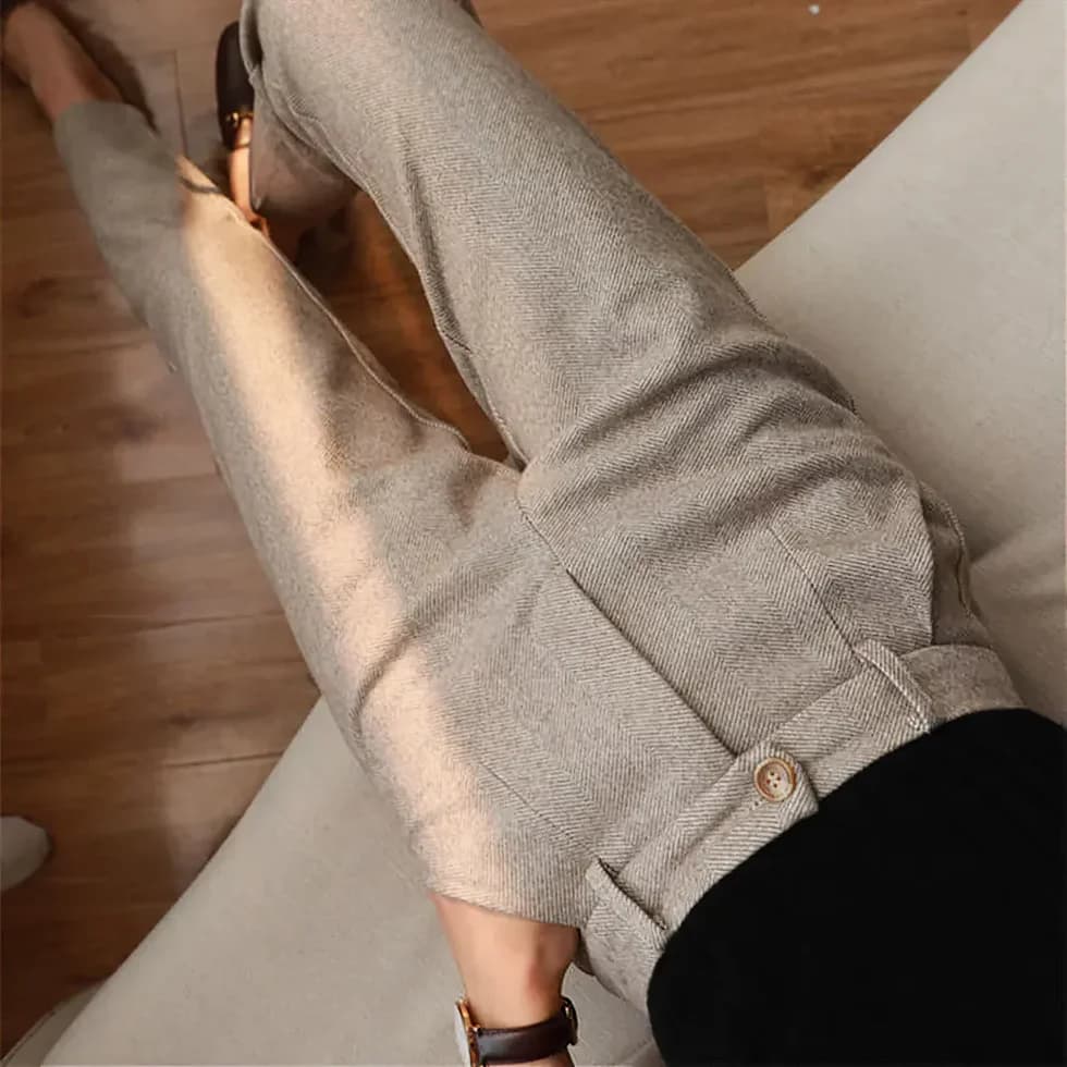Nowak™ | Dopasowane Spodnie