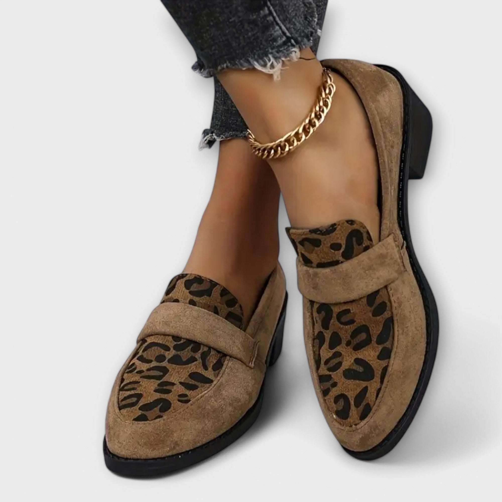 Nowak™ | Eleganckie buty damskie z nadrukiem w panterkę